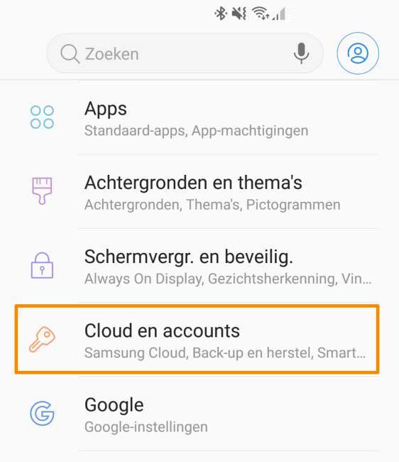 android smartphone 8 instellen nl 02